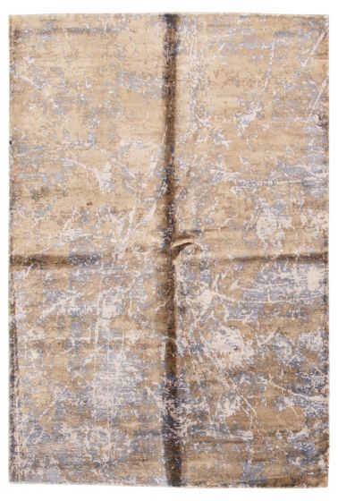 Indian Galleria 5'0" x 7'6" Hand Loomed Viscose Rug 