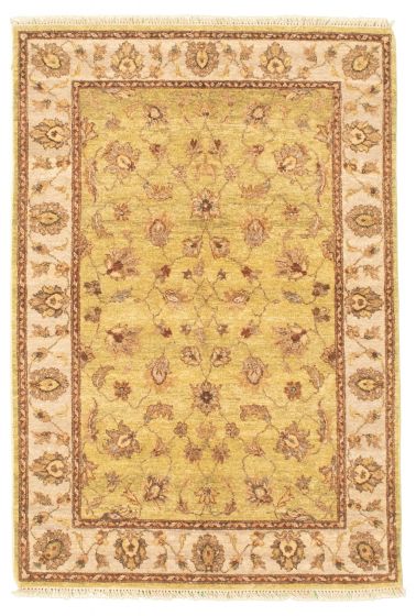 Afghan Chobi Finest 4'1" x 6'2" Hand-knotted Wool Rug 