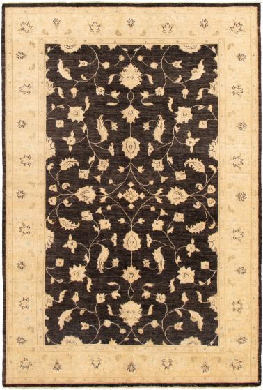 Pakistani Peshawar Oushak 6'0" x 8'10" Hand-knotted Wool Rug 