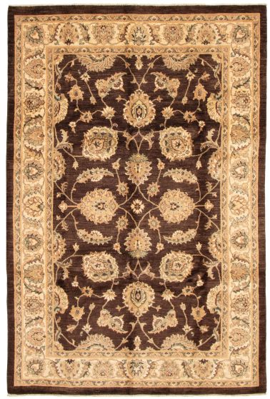 Indian Chobi Twisted 6'10" x 10'3" Hand-knotted Wool Rug 