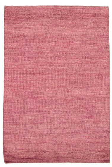 Pakistani Pak Finest Gabbeh 4'2" x 6'2" Hand-knotted Wool Rug 
