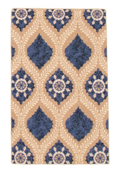 Indian Tamar II 3'6" x 5'6" Flat-Weave Wool Tapestry Kilim 