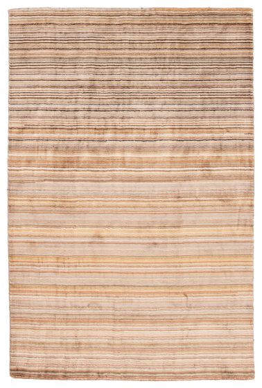 Indian Ananda 5'1" x 7'5" Hand Loomed Viscose Rug 