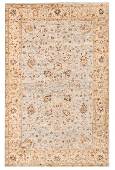 Indian Jamshidpour 5'5" x 8'6" Hand-knotted Wool Rug 