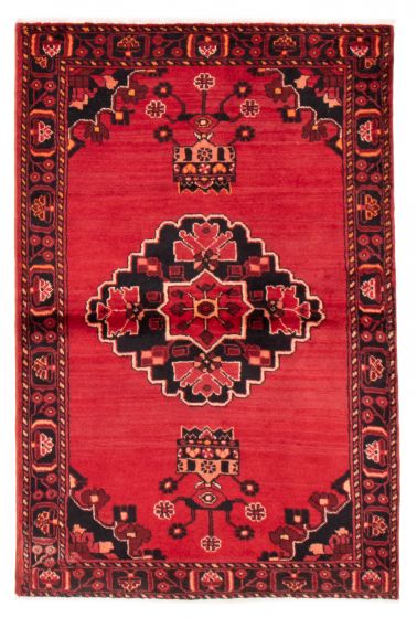 Persian Style 4'2" x 6'5" Hand-knotted Wool Rug 