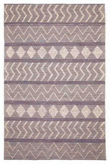 Indian Sienna 6'2" x 9'6" Braid weave Wool Rug 