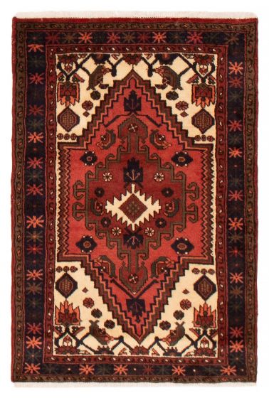 Persian Style 3'1" x 4'6" Hand-knotted Wool Rug 