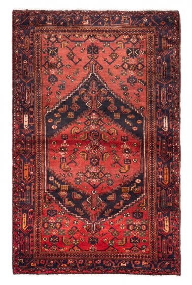 Persian Style 4'10" x 7'8" Hand-knotted Wool Rug 