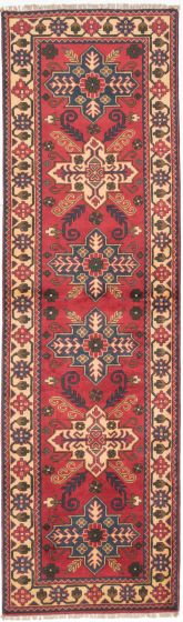 Afghan Finest Kargahi 2'10" x 9'6" Hand-knotted Wool Rug 