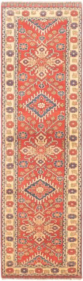 Afghan Finest Ghazni 2'8" x 9'9" Hand-knotted Wool Rug 