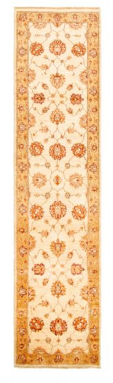 Pakistani Peshawar Oushak 2'7" x 10'8" Hand-knotted Wool Rug 