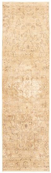 Turkish Antalya Vintage 2'11" x 10'11" Hand-knotted Wool Runner Rug 