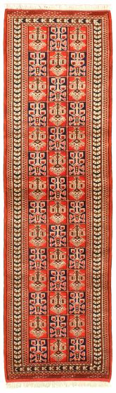 Turkmenistan Turkman 2'9" x 9'8" Hand-knotted Wool Rug 