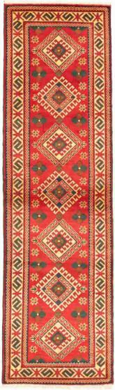 Afghan Finest Kargahi 2'8" x 9'7" Hand-knotted Wool Rug 