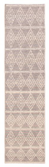 Indian Sienna 2'7" x 10'3" Braid weave Wool Rug 