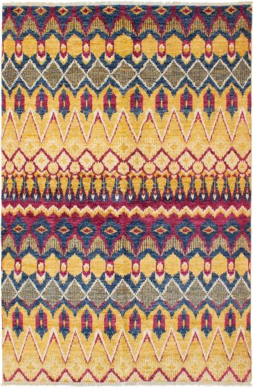 Indian Shalimar 5'10" x 9'2" Hand-knotted Wool Rug 