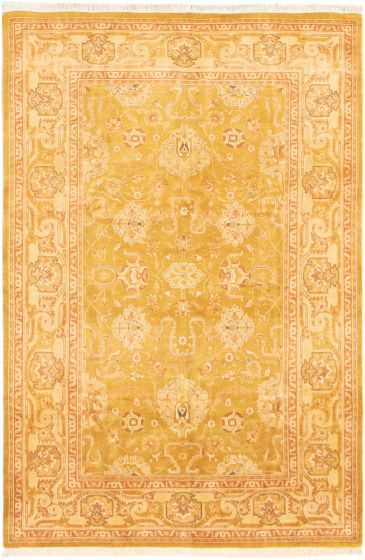 Pakistani Peshawar Oushak 6'1" x 9'0" Hand-knotted Wool Rug 
