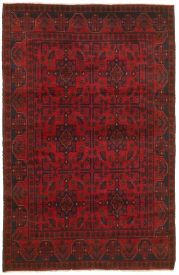 Afghan Finest Khal Mohammadi 4'2" x 6'5" Hand-knotted Wool Rug 