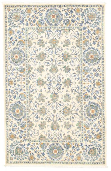 Pakistani Lahore Finest Collection 4'0" x 6'0" Hand-knotted Wool Rug 