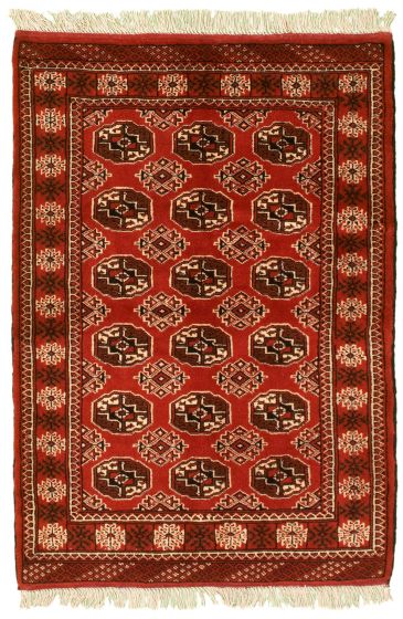 Turkmenistan Turkman 3'3" x 4'9" Hand-knotted Wool Rug 
