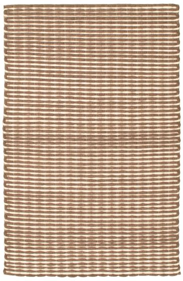 Indian Sienna 3'11" x 6'3" Braided Weave Wool Rug 