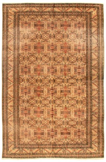 Turkish Kayseri Vintage 6'5" x 9'10" Hand-knotted Wool Rug 
