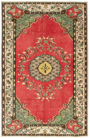 Turkish Melis Vintage 5'9" x 8'11" Hand-knotted Wool Rug 