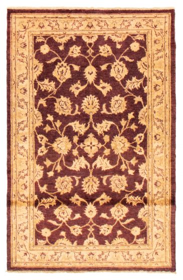Afghan Chobi Finest 4'2" x 6'7" Hand-knotted Wool Rug 