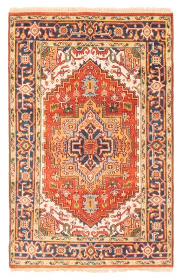 Indian Serapi Heritage 3'10" x 5'11" Hand-knotted Wool Rug 
