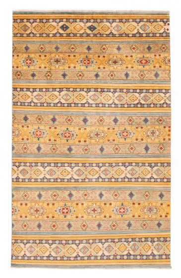 Afghan Finest Ghazni 6'4" x 9'9" Hand-knotted Wool Rug 