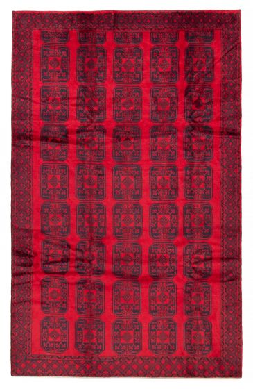 Afghan Teimani 6'3" x 10'0" Hand-knotted Wool Rug 