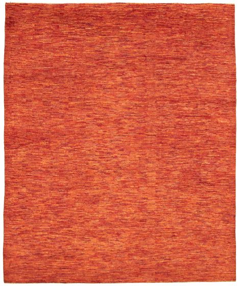 Pakistani Pak Finest Gabbeh 7'10" x 9'6" Hand-knotted Wool Rug 