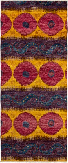 Indian Shalimar 3'11" x 9'9" Hand-knotted Wool Rug 