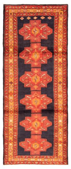 Persian Syle 4'1" x 10'4" Hand-knotted Wool Rug 