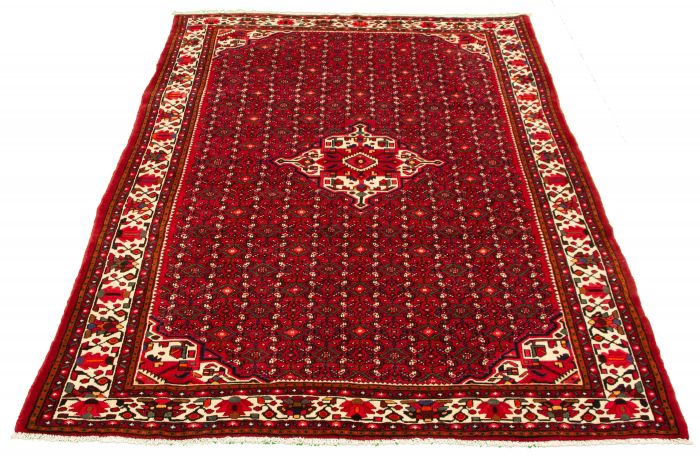 Indian Royal Mahal 6'8" x 9'11" Hand-knotted Wool Rug 