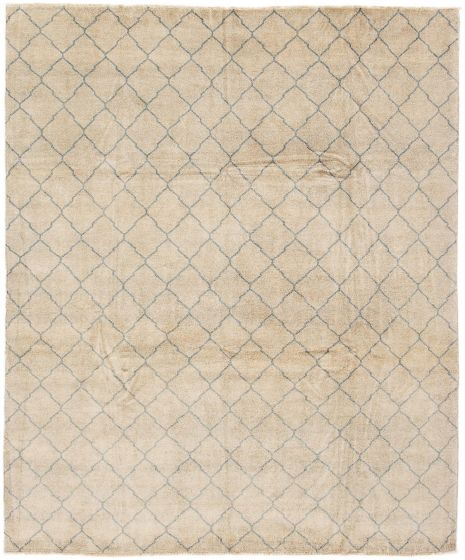 Indian Tangier 8'3" x 9'10" Hand-knotted Wool Rug 