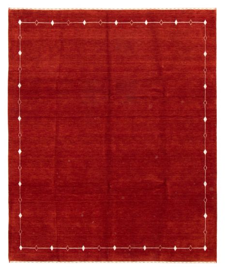 Indo Gabbeh 8'0" x 9'9" Hand Loomed Wool Rug 