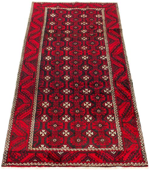 Persian Style 5'1" x 9'10" Hand-knotted Wool Rug 