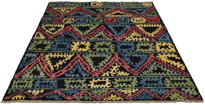Indian Shalimar 7'10" x 9'6" Hand-knotted Wool Rug 