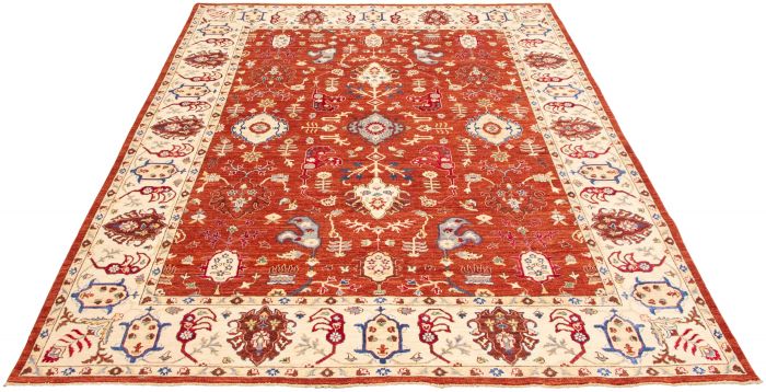 Pakistani Pako Persian 18 Of 20 9'0" x 11'9" Hand-knotted Silk, Wool Rug 