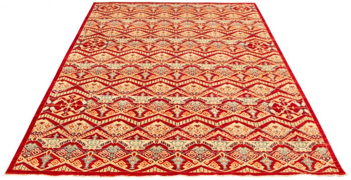 Afghan Aryana 9'0" x 12'0" Hand-knotted Wool Rug 