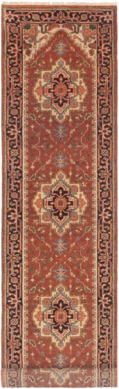Indian Serapi Heritage 2'6" x 11'11" Hand-knotted Wool Rug 