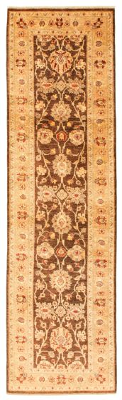 Afghan Chobi Finest 2'7" x 9'3" Hand-knotted Wool Rug 