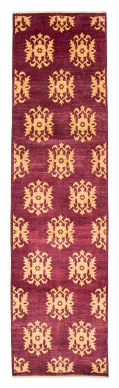 Pakistani Finest Peshawar Ziegler 3'0" x 10'3" Hand-knotted Wool Rug 
