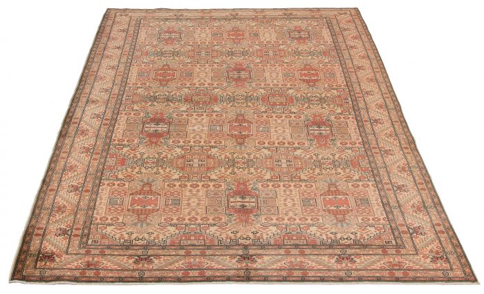 Turkish Kayseri Vintage 6'5" x 9'9" Hand-knotted Wool Rug 