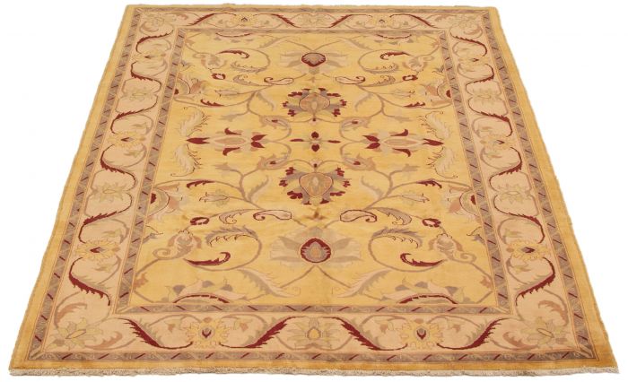Afghan Finest Ziegler Chobi 6'3" x 8'10" Hand-knotted Wool Rug 