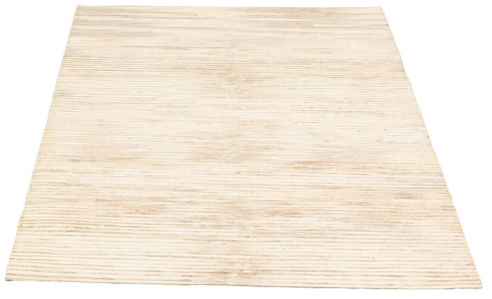 Argentina Cowhide Patchwork 5'3" x 7'4" Handmade Leather Rug 