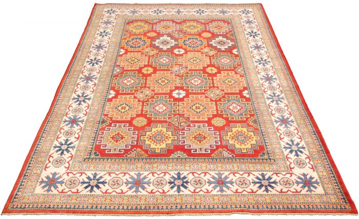 Afghan Finest Ghazni 7'11" x 12'0" Hand-knotted Wool Rug 