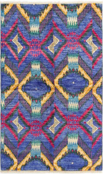 Indian Shalimar 4'6" x 7'3" Hand-knotted Wool Rug 