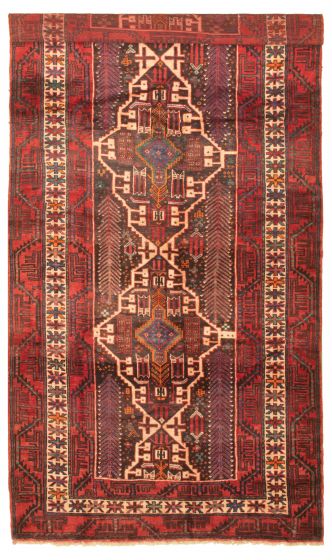 Persian Style 5'3" x 10'8" Hand-knotted Wool Rug 